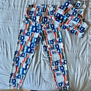SOLD Aerie leggings & racerback sports bra SzL